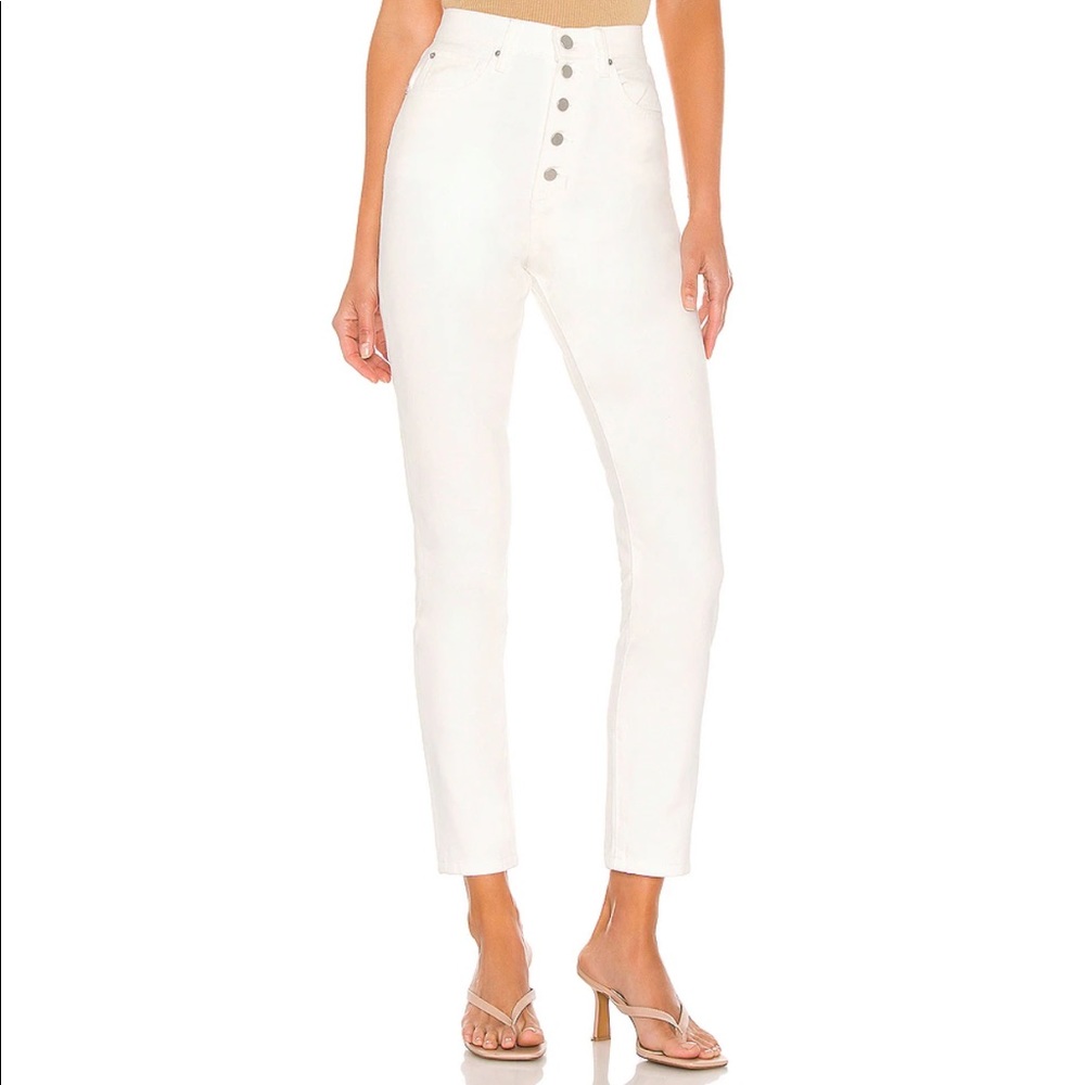 The Danielle High Rise Straight in Vintage White